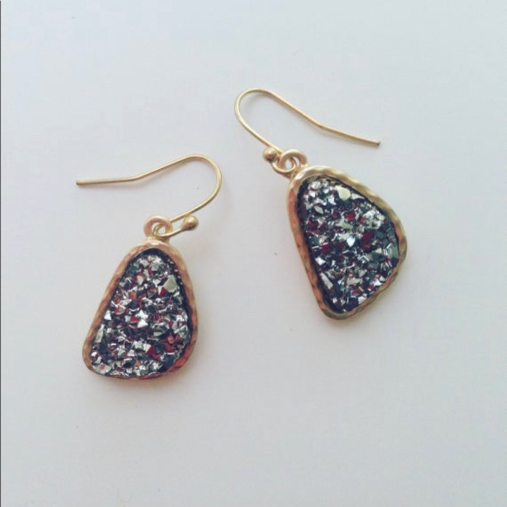 Druzy Dangle Earrings